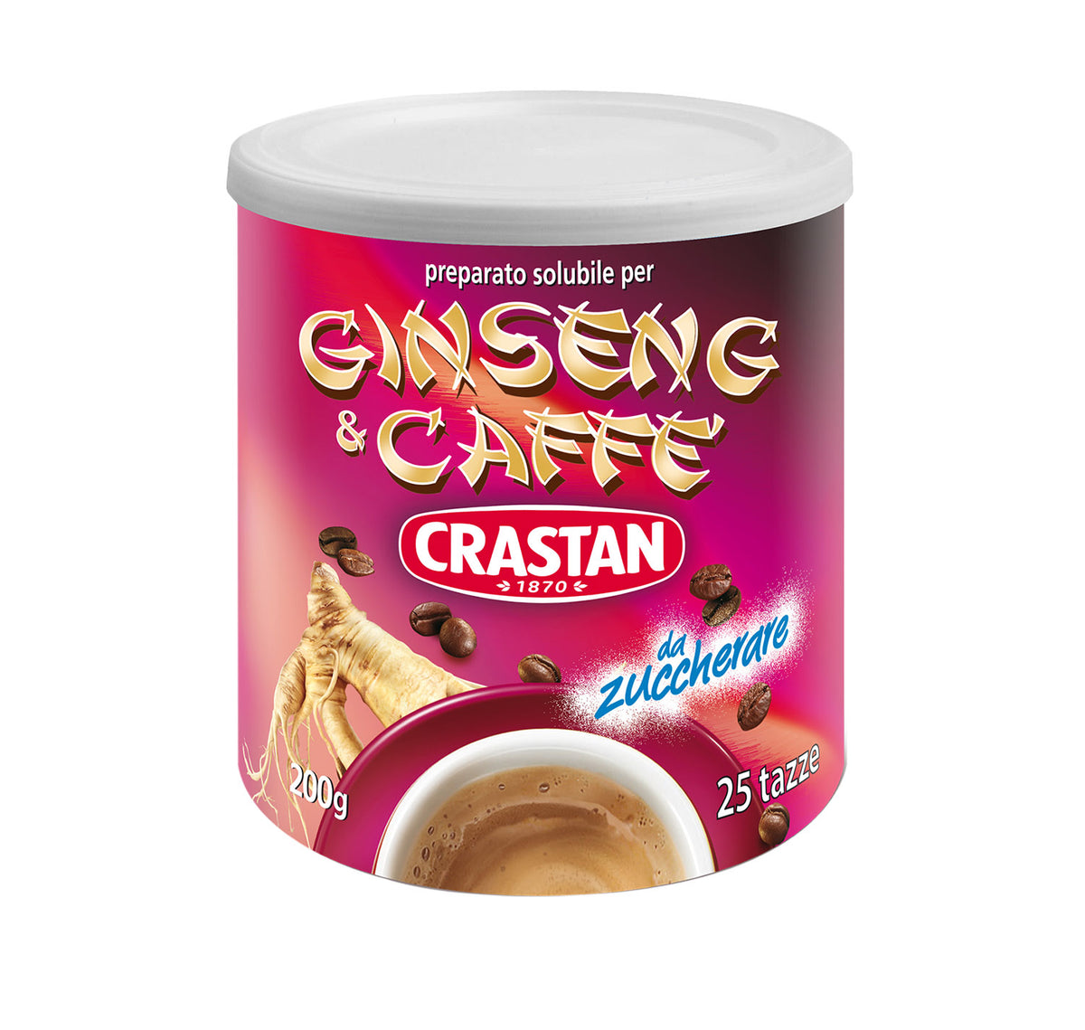 Ginseng e Caffè Solubile da Zuccherare – Crastan