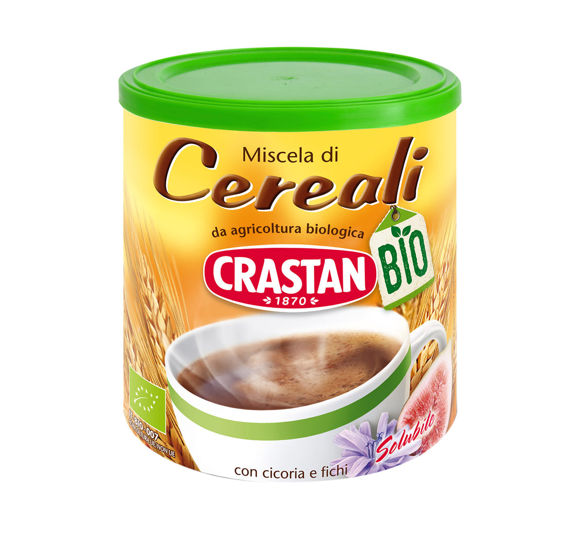 Miscela di Cereali Solubile - Crastan - Biologico - Con Cicoria e Fich