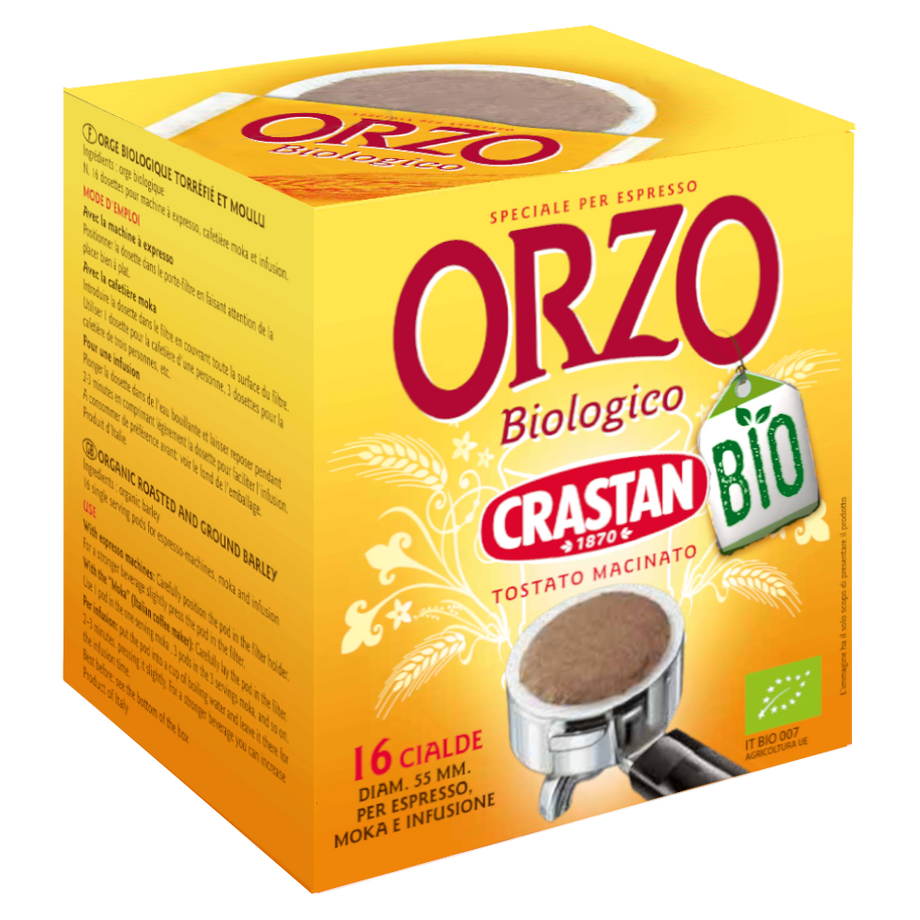 Orzo Biologico in Cialde – 55 mm – Crastan