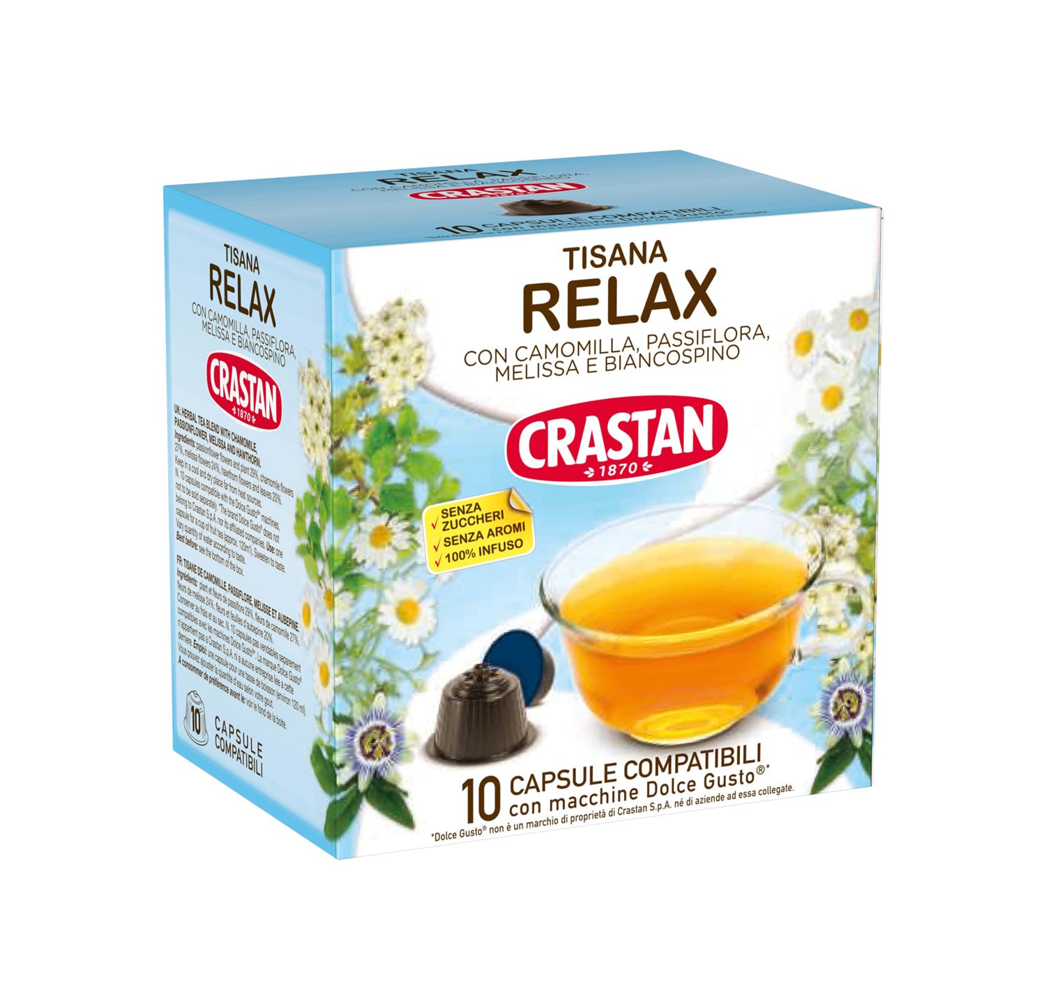 10 Capsule Tisana Relax Compatibili Dolce Gusto